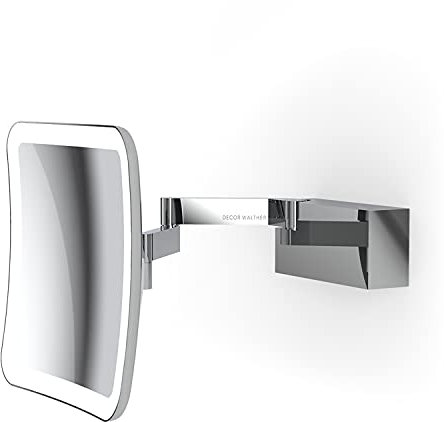 Decor Walther Vision S Wandkosmetikspiegel LED, Chrom glänzend - Vergrößerung 5-Fach
