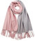PFLife Damen Kaschmir Schal Wärmender Winter Schal Wendbares Modell mit Fransen Weiche große Kaschmir Decke, 80'' * 27'' (200 x 70 cm), Rose