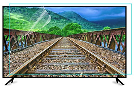 Película contra la luz azul de TV, 2 tamaños para TV de 55 pulgadas, Protector de pantalla antideslumbrante y antiarañazos Protege tus ojos / 55in 1211x682mm