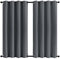MENGH Outdoor Vorhänge Schlaufen 244x200cm, Wasserabweisend Wetterfest UVschutz Schlaufen gardine für Balkon Terrasse Veranda Pergola Gartenlaube - Grau 1 Stück