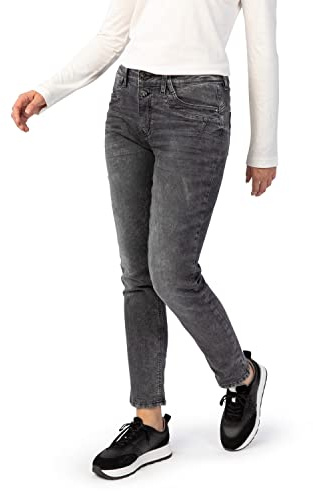 STOOKER Davos Denim Used Damen Boyfriend-Jeans Boyfriend Fit Denim clean wash konisch lang