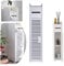 Waterproof Bathroom Cabinets Tall Slim Bathroom Storage Unit Bathroom Cabinets Freestanding, White 1 Drawers Home Toilet Cupboard for Living Room Bedroom Kitchen Hallway, W6.3''x D6.3''xH32''
