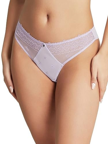 Cleo Damen Blossom Brasilianischer Slip, Flieder, XS