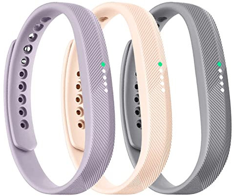 honecumi Armband Kompatibel mit Fitbit Flex 2 Smart Watch Ersatz Armbänder Band für Damen Herren, Flex 2 Silikon Strap Buntes Klassisch Verstellbares Sport Uhrenarmband Zubehör - Kleine