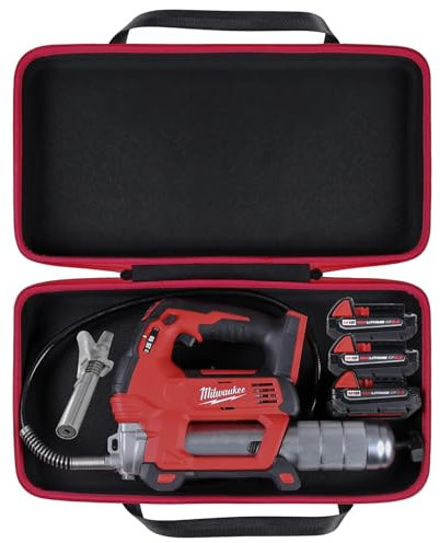 khanka Hard Carrying Case Replacement for Milwaukee 2646-20 M18/2646-21ct M18/2446-20 M12 12V/2446-21XC M12-Spd Grease Gun Bare Tool,Case Only.