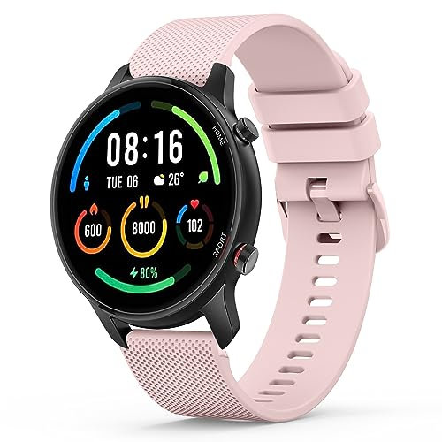 Yisica Correa para Xiaomi Mi Watch/Watch S1/S1 Active/Color Sport - Pulsera de Silicona (Rosa)