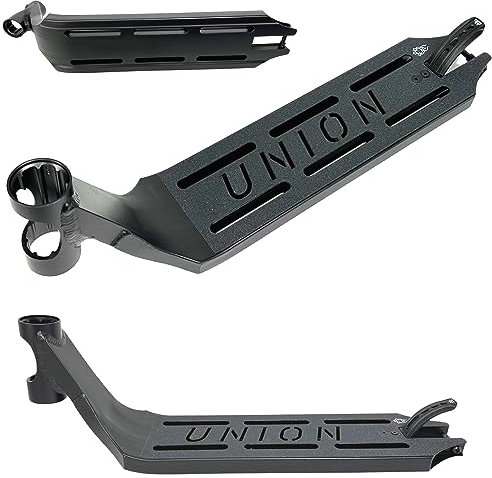 F26 Union Unique Pro Stunt-Scooter Deck I Gewicht: ab 1000 gr I I Kinderroller I Trick I Tret I Tritt-Brett I Park I Leicht (49cm Schwarz)