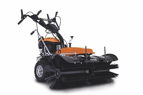 IXES Benzin Kehrmaschine IX-BKM2200 4,9 PS - Kehrbreite 100cm | 70L Box | E-Start | 3 Vorwärts & 1 Rückwärtsgang | inkl. Auffangbehälter & Schneeschild