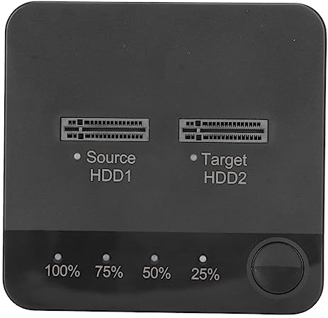 M.2 SSD Dockingstation, M.2 Duplikator, Dual Bay Offline mit 1 Gbit/s Hochgeschwindigkeit, Plug and Play für 2230, 22242, 2260