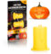 Com-four® 2X Luz Decorativa LED para Linternas de Papel - Reemplazo de Vela de té - Luz Blanca Cálida - Funciona Con Pilas - Mini Lámpara para Linternas