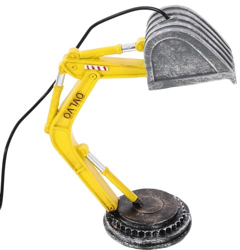 jojofuny Bagger-Tischlampe Bagger-Schreibtischlampe Einzigartiges Bewegliches Bagger-Nachtlicht Wohnzimmer-Tischlampe Led-Bagger-Modell-Nachtlampe Für Jungen-Desktop-Dekoration