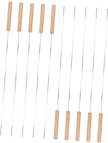 20 Pièces Panneau de Barbecue Brochettes de Viande de Barbecue Napperons Brochettes pour Kabobs Bâtonnets de Kebab Support de Brochette de Barbecue Apéritifs Brochette de Grill en Métal Brochette de