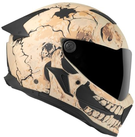 Bogotto Rapto Skull Helm, Sand, XL