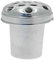 Grab-Blumentopf, 11 cm hoch, stabile Aluminium-Grabeinsätze für Grabsteine, perfekt für Beerdigungsblumen, Grabvase, silberfarbener Deckel