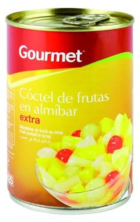 Marca Blanca - Gourmet Almíbar Fruta Macedonia, 240 g