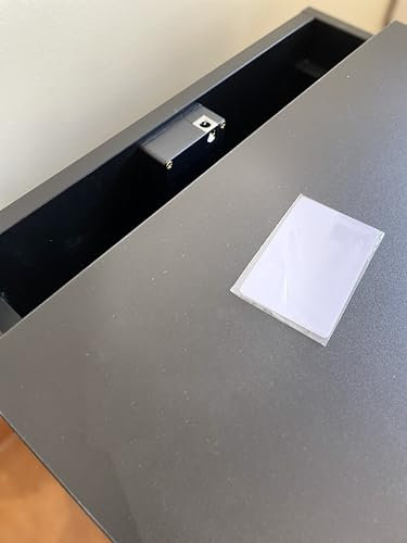 Table de chevet noire compartiment secret serrure NFC App Bluetooth meuble camouflé coffre-fort invisible cachette arrière double fond meuble espion anti-effraction pour argent bijoux documents clés