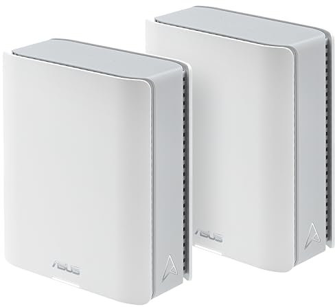 ASUS ZenWiFi BT10 Tri-band WiFi 7 Mesh, 18 Gbps, 6000 sq.ft (2pk), Dual 10G Ports, Security and Parental Controls, Smart Home Master SSIDs, 4G & 5G Mobile Tethering