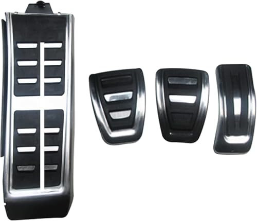 Auto Fußstütze Pedale für Audi A4 B8 A6 C7 Avant A7 S7 A8 4H S4 RS4 A5 S5 RS5 8T Q5 SQ5 8R, rutschfest Auto Gas Bremspedal Auto Pedal Abdeckung Fußpedal, Auto Fußstütze Pad Pedalauflage