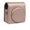 YMKFGUPKRG Camera Bag 4 Colors Retro PU Leather Case Shoulder Strap Bag Portable Protective Cover Fit for FUJIFILM Square SQ6 Camera Bags(Rose Gold)