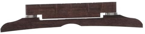 Garneck Gitarrenbrücke Mit Sattel Aus Palisander Für Archtop Jazz Gitarre Leichtes Langlebiges Zubehör Mit Knochenstegeinsatz Für Klangübertragung