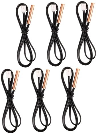 GRIRIW 6 Sensores De Temperatura Para Aire Acondicionado Sonda De Temperatura Para Aire Acondicionado Sensor Transmisor De Temperatura Termopar Sensor De Temperatura De Goma
