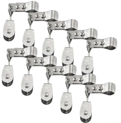 Poulie et pinces robustes en acier inoxydable 304 pour installation de voile d'ombrage, système de poulie pour voiles d'ombrage colliers de serrage pour des installations extérieures fiables