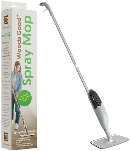 Woods Good Spray Mop for Hardwood Oiled, Lacquered, Laminate, LVT, SPC, Vinyl, Cork, Multi-Surface Floor Cleaner with Natural Solution