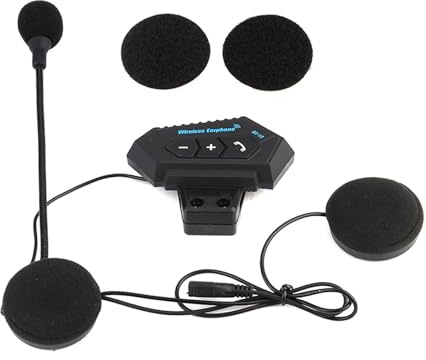 Gegong Bluetooth-Headset für Motorradhelme, CSR-Chipsatz, Anruf, 15-Stunden-Wiedergabe, abnehmbares Audiogerät, kabelloses Kopfhörer-Kommunikationssystem