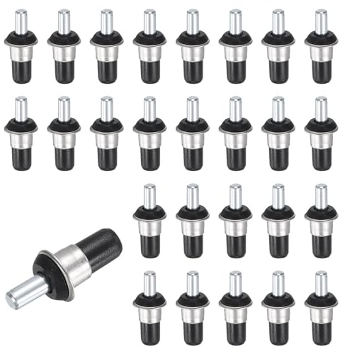 QUARKZMAN 40Pcs Goupilles De Réparation Pour Volets, 0.98x0.43 Goupilles De Remplacement À Ressort En Métal Atsalissures Pour Volets Persiennes Fenêtres Armoire Lame Mobile Avec, Noir