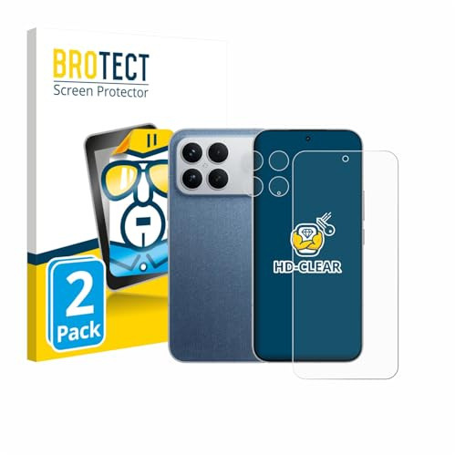 BROTECT Schutzfolie für Xiaomi Poco F8 Ultra | (Display+Kamera) 2 Stück Transparenter Displayschutz Made in Germany Klare Displayschutz-Folie Clear Einfache Montage