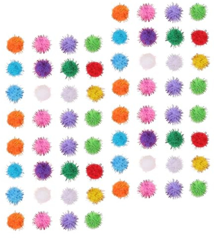 ifundom 300 Stück 300 Stück Katzenspielzeug Pompon Ball 3cm Weich Robust Großpackung für Kätzchen Wohnungskatzen Interaktives Beschäftigungsspielzeug