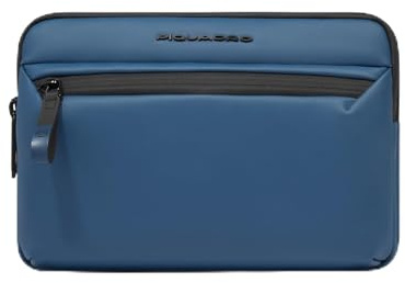 Piquadro Schutzhülle für iPadmini, wasserabweisend, Herren, Stoff, Stahlblau