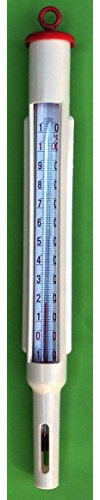 Maischethermometer analoge Anzeige sehr gut ablesbar Maische Thermometer in Kunststofffassung,280 mm, Kesselthermometer, Bier selbst brauen, Würze, Wein selber machen