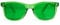 GloFX Colour Therapy Glasses – Chakra & Mood Glasses, Relax & Light Therapy, Chromatherapy (Green)