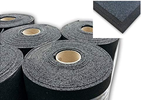 BAUZAUNWELT Antirutschmatte/Gummimatte - 1,25 m breit, 10 m lang (3 mm Dicke)