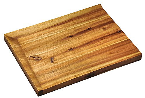 Kesper | Schneid- und Servierbrett, Material: Akazienholz, Maße: 48 x 36,5/Höhe: 3 cm, Farbe: Braun | 28700 13