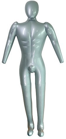 Maniquí inflable de cuerpo entero con brazo, modelo de torso simulado de moda