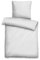 biberna 0676067 Bettwäsche Kopfkissenbezug GOTS Jacqaurd-Satin 1x 40x80 cm sturmgrau