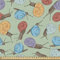 ABAKUHAUS Tier Gewebe als Meterware, Schnecken und Mollusken, Schön Gewebten Stoff für Polster und Wohnaccessoires, 1M (148x100cm), Teal Blasser