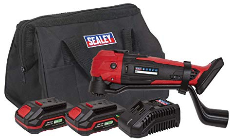 Sealey 20V SV20 Series Cordless Oscillating Multi-Tool Kit - 2 Batteries - CP20VMTKIT