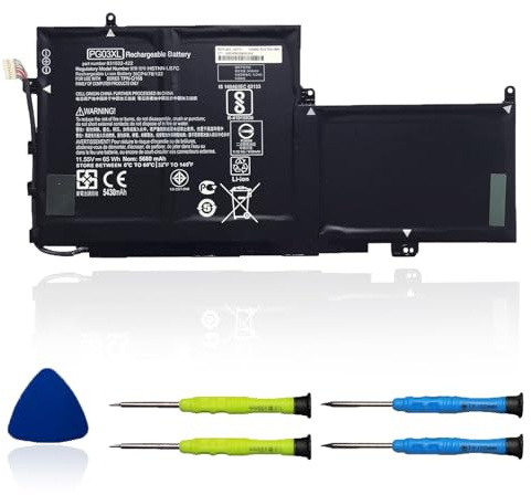 OUWEE PG03XL Laptop Battery Compatible with HP Spectre X360 15 AP011DX 15-AP000 AP000NA AP000NF AP000NX Series Notebook PGO3XL 831532-421 831532-422 831758-005 HSTNN-LB7C 11.55V 65Wh 5680mAh (Shape-B)