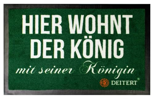 Deitert Fußmatte Hier wohnt der König mit Königin