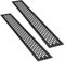 sossai® Rejillas de ventilación de aluminio - Alucratis (2 piezas) | Rectangular - dimensiones: 48 x 6 cm | Color: negro | rejilla de aire