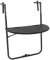 Woodside Hanging Balcony Dining Table, Adjustable Folding Patio Railing Side Table, Outdoor Garden Furniture