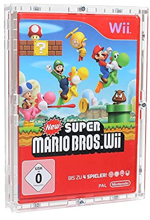 Zeigis Verschraubtes Case aus Acrylglas für EIN Nintendo Wii Spiel in OVP/Schutzbox/Protector/UV-Schutz/Transparent/Games