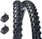 2 MTB Reifen 26 x 1.90 (50-559) + Kammern mit amerikanischem Ventil Reifen Mountainbike