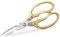Ciseaux de cuisine Awinjoy - Robustes - Passent au lave-vaisselle - Accessoires de cuisine nobles - Grands ciseaux pour viande, poulet, poisson, volaille, herbes, pain - Doré