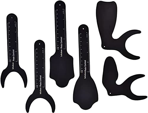 Lelukee 6 Stück Dentalhintergrund Foto Kontrast Board Dentalfotografie Hintergrund Zahn Schießen Licht absorbierende Platten Sets in Schwarz für Kamera, keine Montage erforderlich