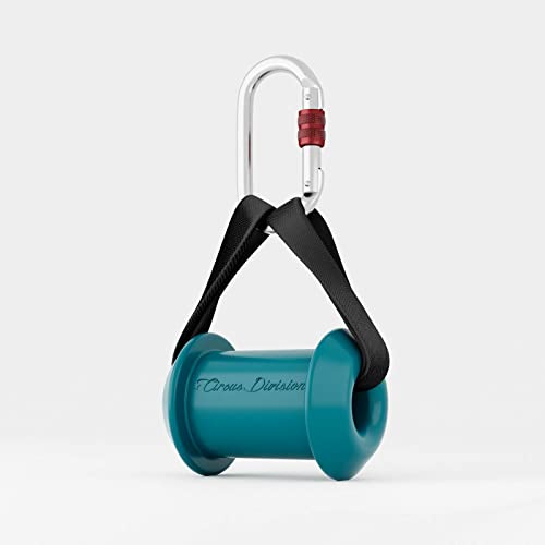 Play Juggling - Gancio Certificato per Tessuti Aerei con Anello di Ancoraggio 40 cm. Disponibile in 5 Colori, con o Senza moschettone.