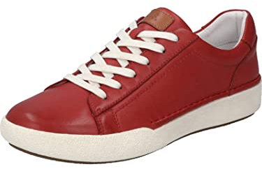 Josef Seibel Damen Low-Top Sneaker Claire 01,Weite G (Normal),Wechselfußbett,schnürschuhe,schnürer,Halbschuhe,Sportschuhe,rot,36 EU